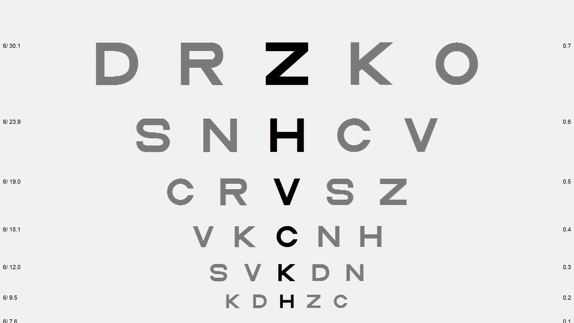 Binocular Test Chart